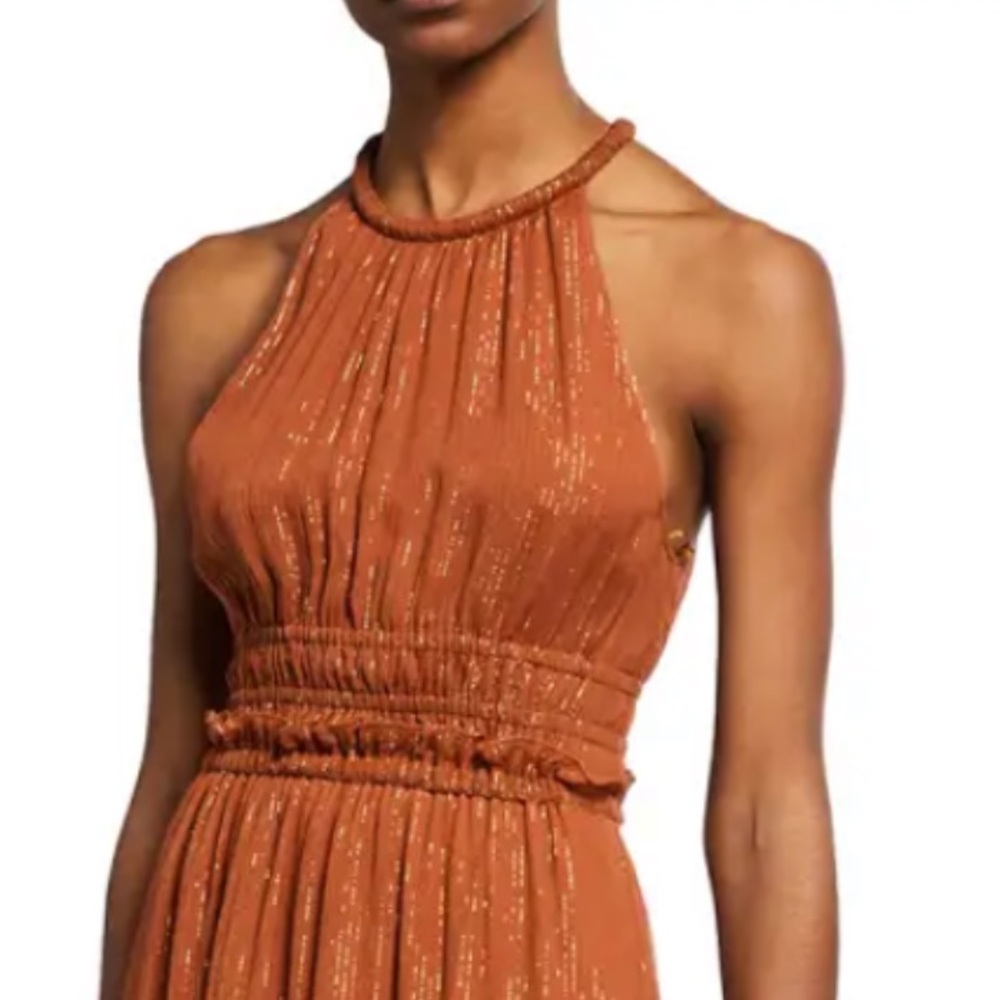 A.L.C. Strapless Maxi Rust Dress